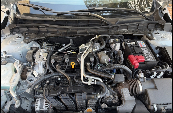 2026 Nissan Altima SV silver engine bay VIN 1N4BL4DV5TN319260 for sale Dallas TX