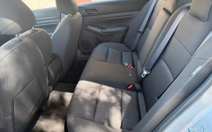 2026 Nissan Altima SV silver silver rear seats interior VIN 1N4BL4DV5TN319260 for sale Dallas TX