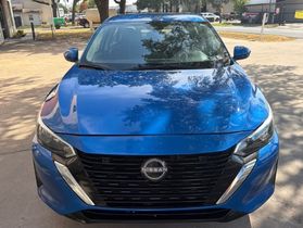 2025 Nissan Sentra SV blue front view VIN 3N1AB8CV4SY385918 Dallas TX
