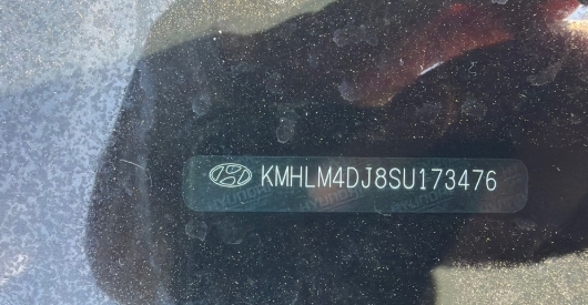 2025 Hyundai Elantra Blue HEV black VIN plate KMHLM4DJ8SU173476 VIN KMHLM4DJ8SU173476 for sale Dallas TX